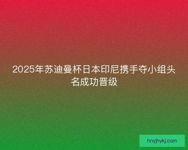 2025年苏迪曼杯日本印尼携手夺小组头名成功晋级 2025年苏迪曼杯日本印尼携手夺小组头名成功晋级